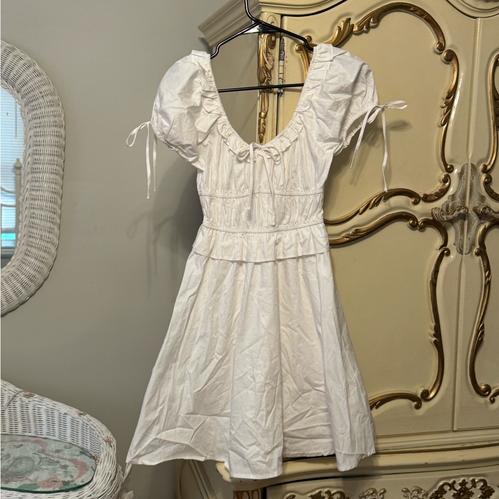 White Milkmaid Dress